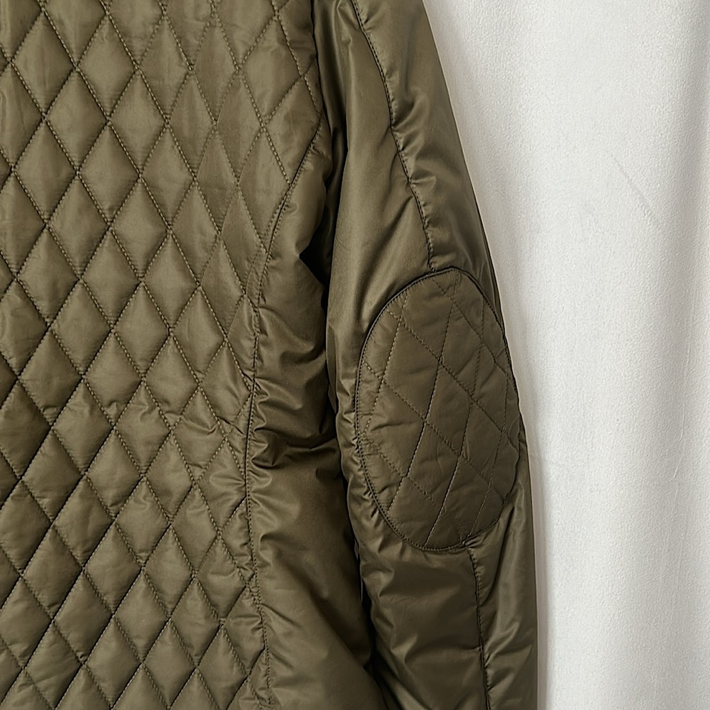 Belstaff Army Green Aynsley Diamond Quilted Jacket Coat **Sz 44/US Size L** 💚💚 - Picture 5 of 10